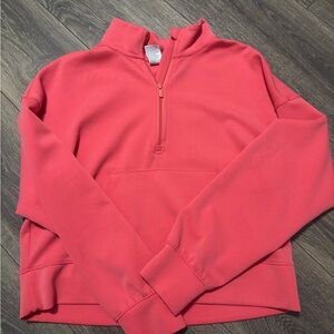 All in Motion Coral Crew Neck Sweater